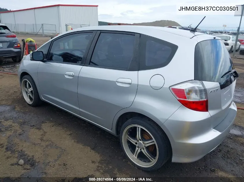 JHMGE8H37CC030501 2012 Honda Fit