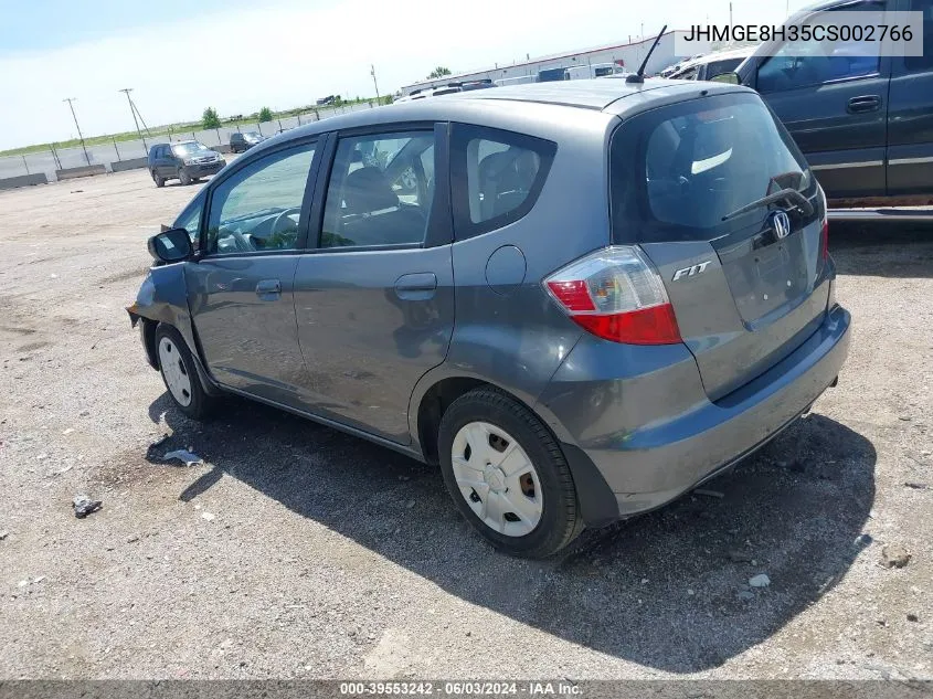 2012 Honda Fit VIN: JHMGE8H35CS002766 Lot: 39553242