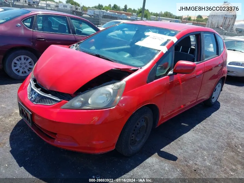 JHMGE8H36CC023376 2012 Honda Fit