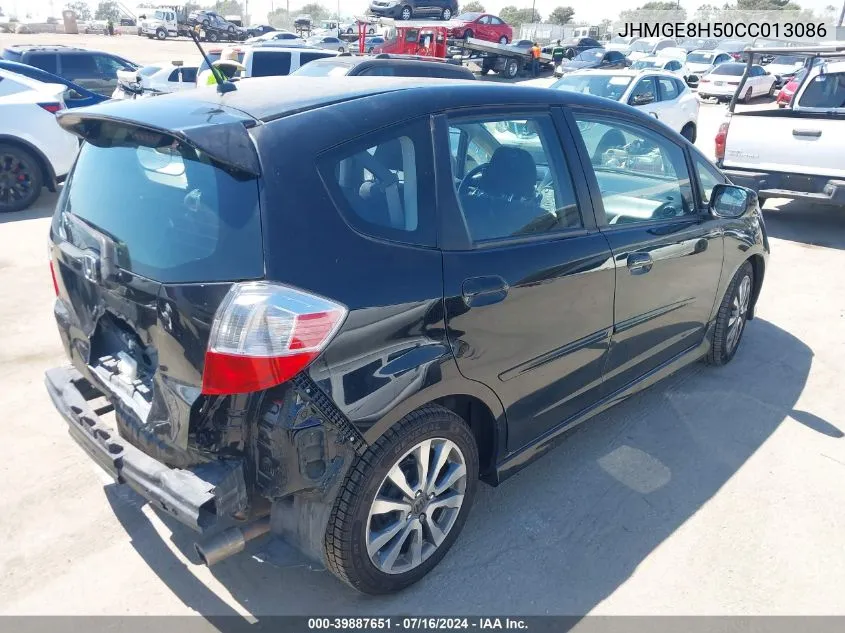 JHMGE8H50CC013086 2012 Honda Fit Sport