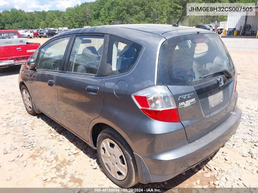 JHMGE8H32CS007505 2012 Honda Fit