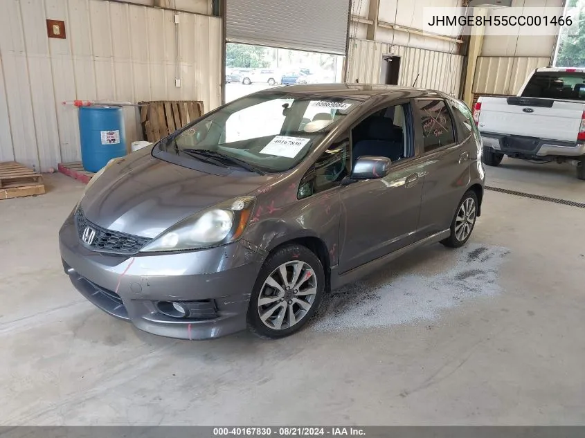 JHMGE8H55CC001466 2012 Honda Fit Sport