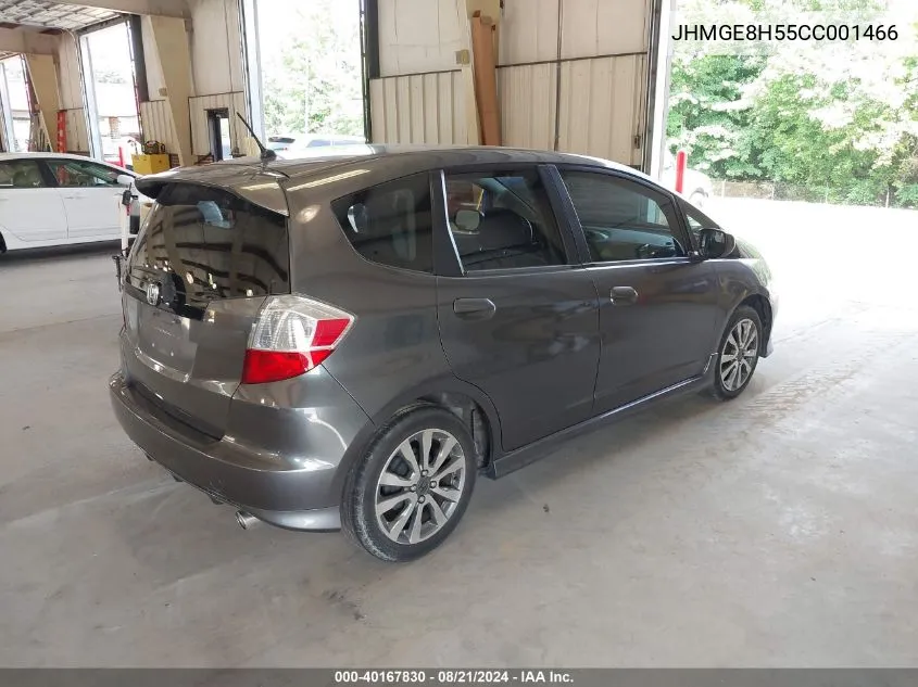 JHMGE8H55CC001466 2012 Honda Fit Sport