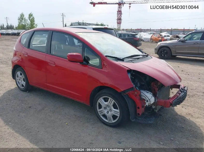 2013 Honda Fit VIN: LUCGE8H54D3010044 Lot: 12066424