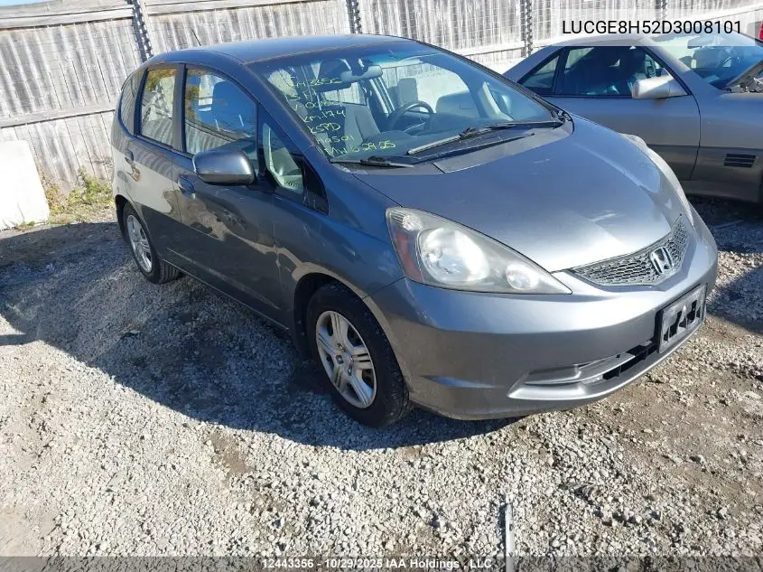 LUCGE8H52D3008101 2013 Honda Fit Lx