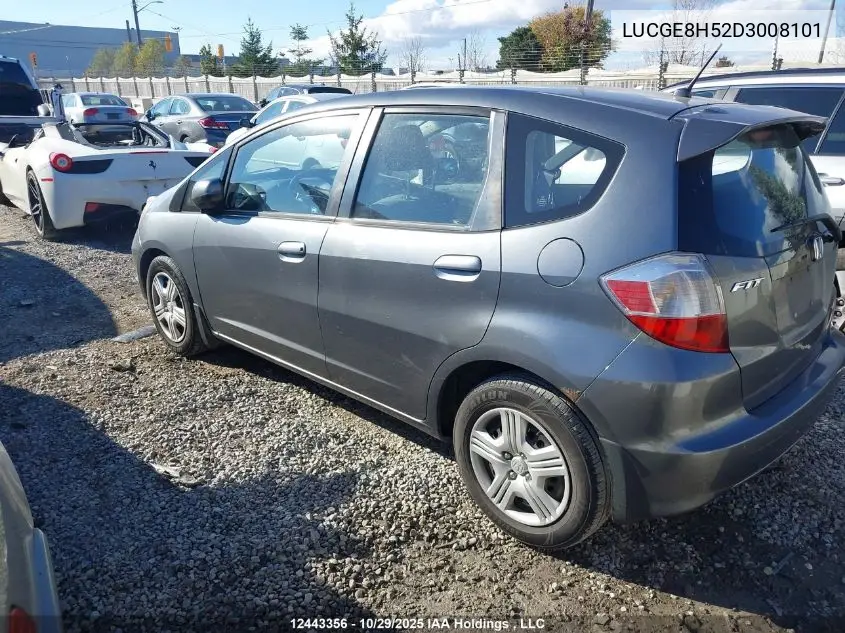 LUCGE8H52D3008101 2013 Honda Fit Lx