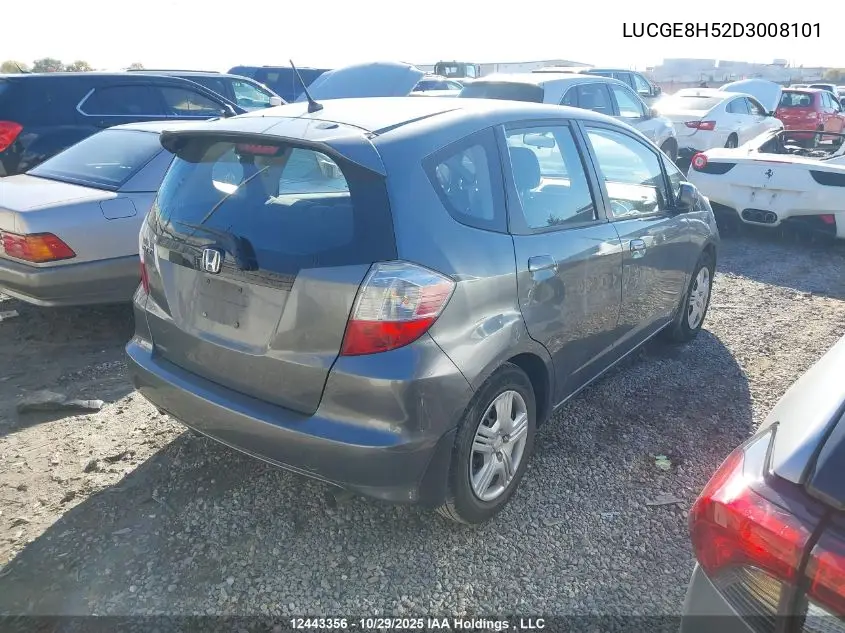 LUCGE8H52D3008101 2013 Honda Fit Lx