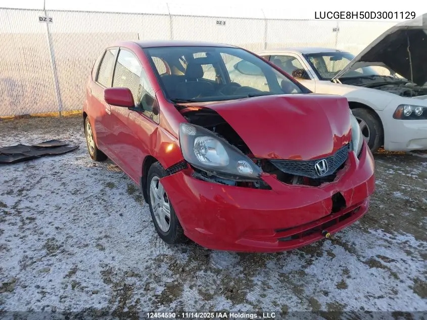 LUCGE8H50D3001129 2013 Honda Fit Lx