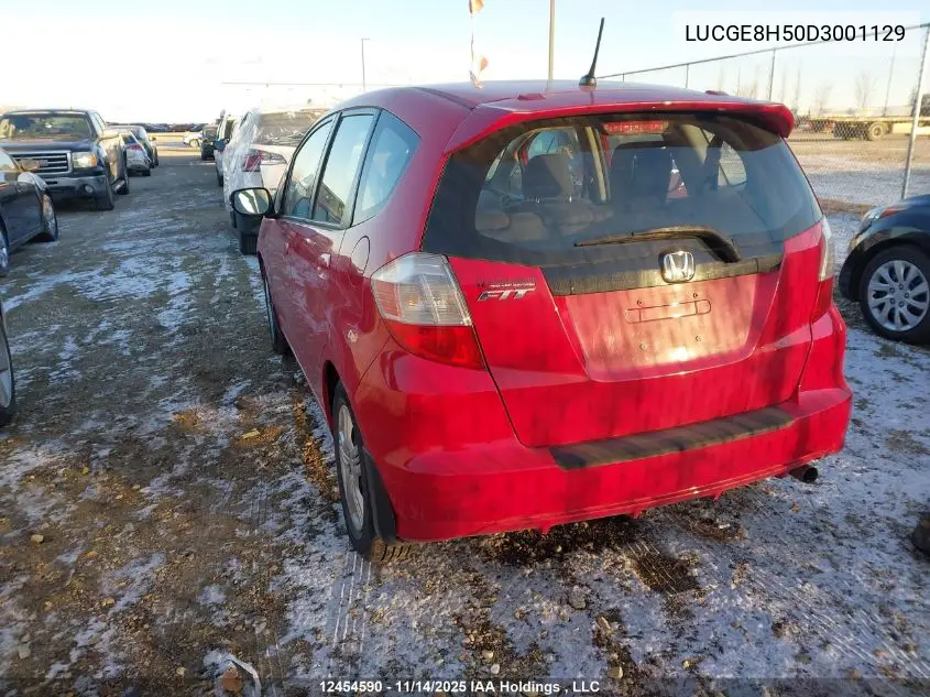 LUCGE8H50D3001129 2013 Honda Fit Lx