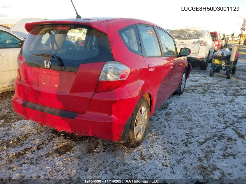 LUCGE8H50D3001129 2013 Honda Fit Lx