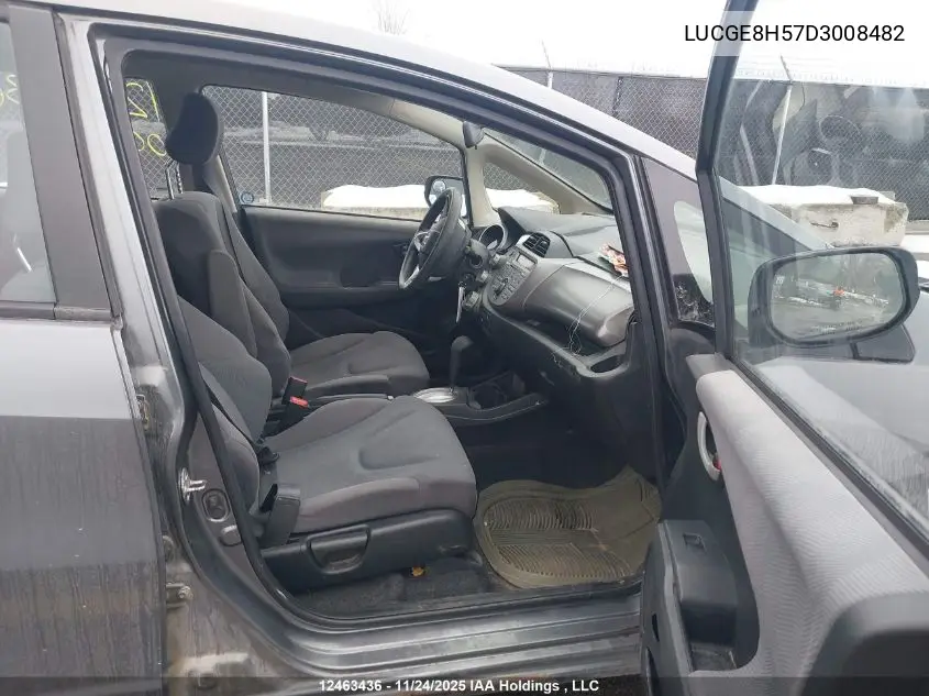 LUCGE8H57D3008482 2013 Honda Fit Lx