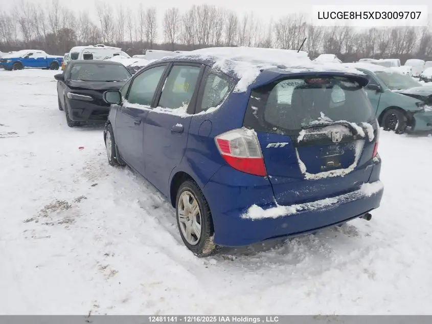 LUCGE8H5XD3009707 2013 Honda Fit Lx