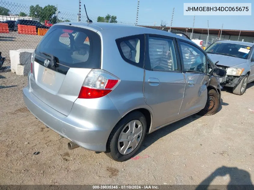 2013 Honda Fit VIN: JHMGE8H34DC065675 Lot: 39835345