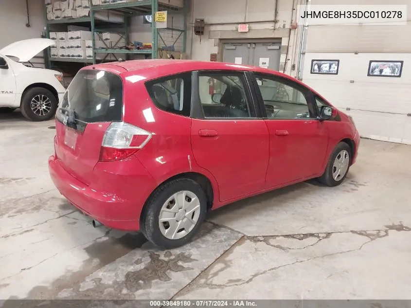 JHMGE8H35DC010278 2013 Honda Fit