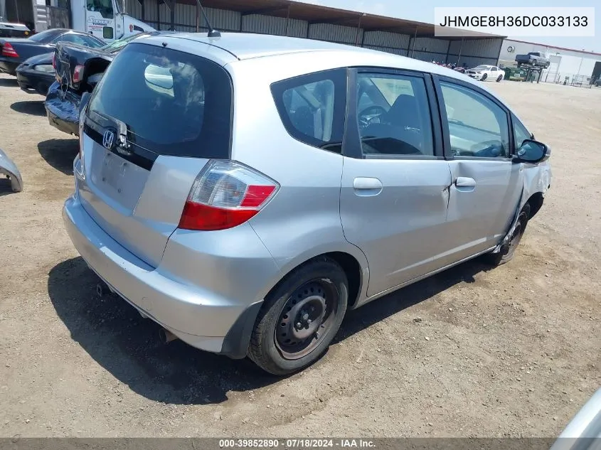 2013 Honda Fit VIN: JHMGE8H36DC033133 Lot: 39852890