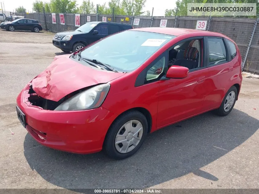 2013 Honda Fit VIN: JHMGE8H39DC030887 Lot: 39853781