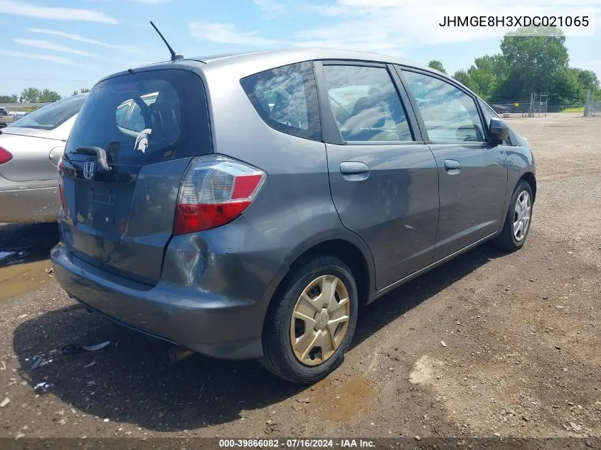 2013 Honda Fit VIN: JHMGE8H3XDC021065 Lot: 39866082