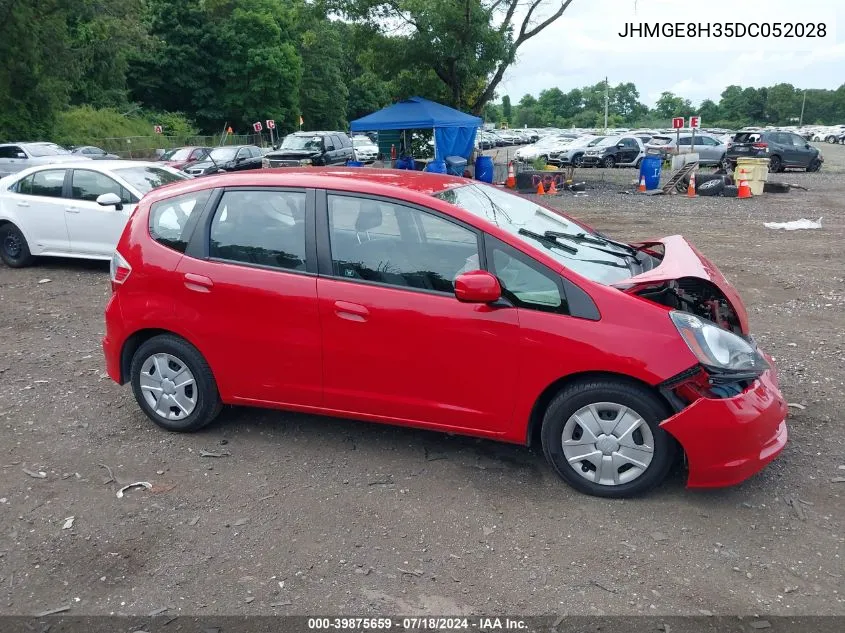 2013 Honda Fit VIN: JHMGE8H35DC052028 Lot: 39875659