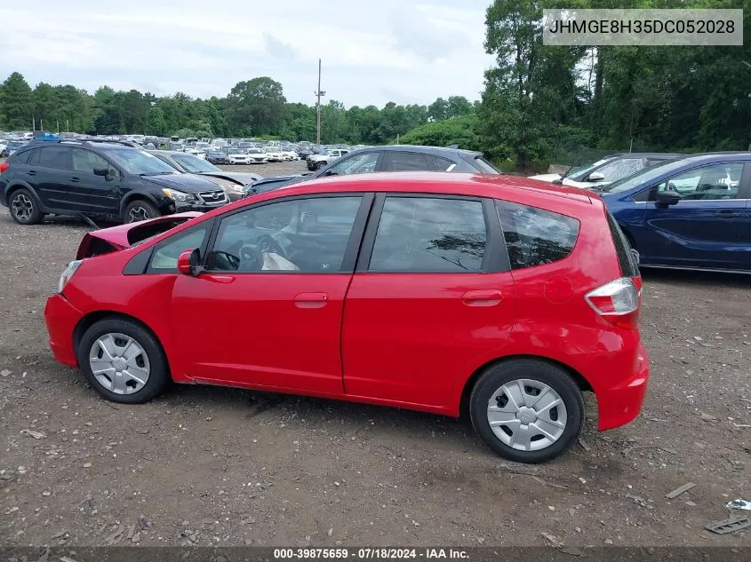 2013 Honda Fit VIN: JHMGE8H35DC052028 Lot: 39875659