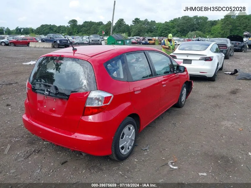 2013 Honda Fit VIN: JHMGE8H35DC052028 Lot: 39875659