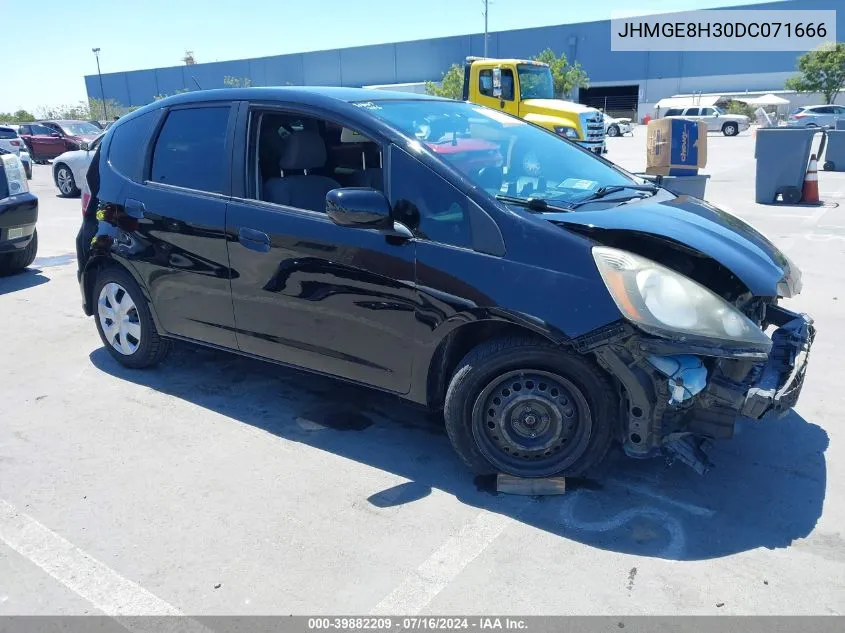 2013 Honda Fit VIN: JHMGE8H30DC071666 Lot: 39882209