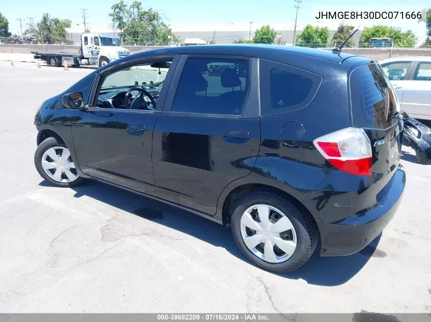 2013 Honda Fit VIN: JHMGE8H30DC071666 Lot: 39882209