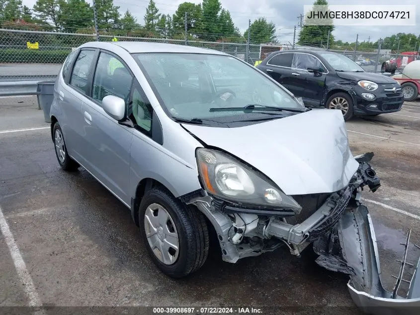 2013 Honda Fit VIN: JHMGE8H38DC074721 Lot: 39908697