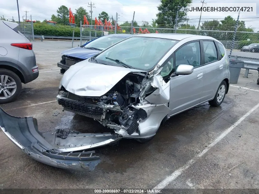 JHMGE8H38DC074721 2013 Honda Fit