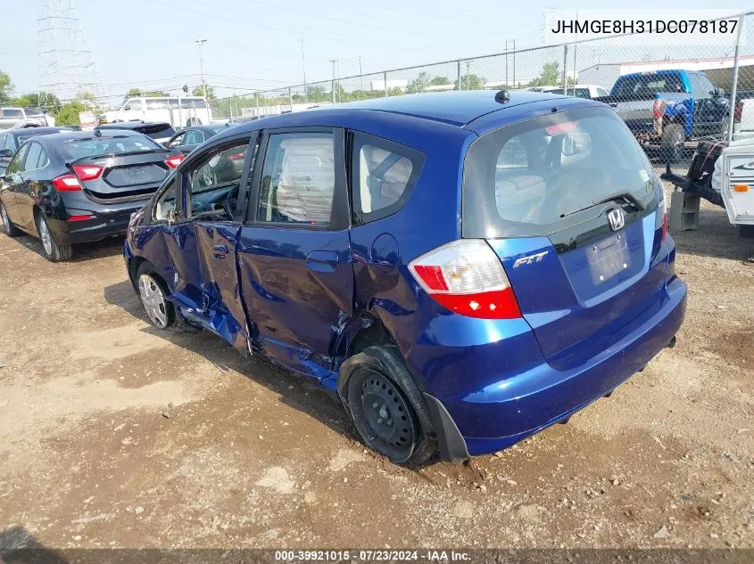 JHMGE8H31DC078187 2013 Honda Fit