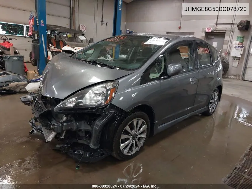 2013 Honda Fit Sport VIN: JHMGE8G50DC078720 Lot: 39928824