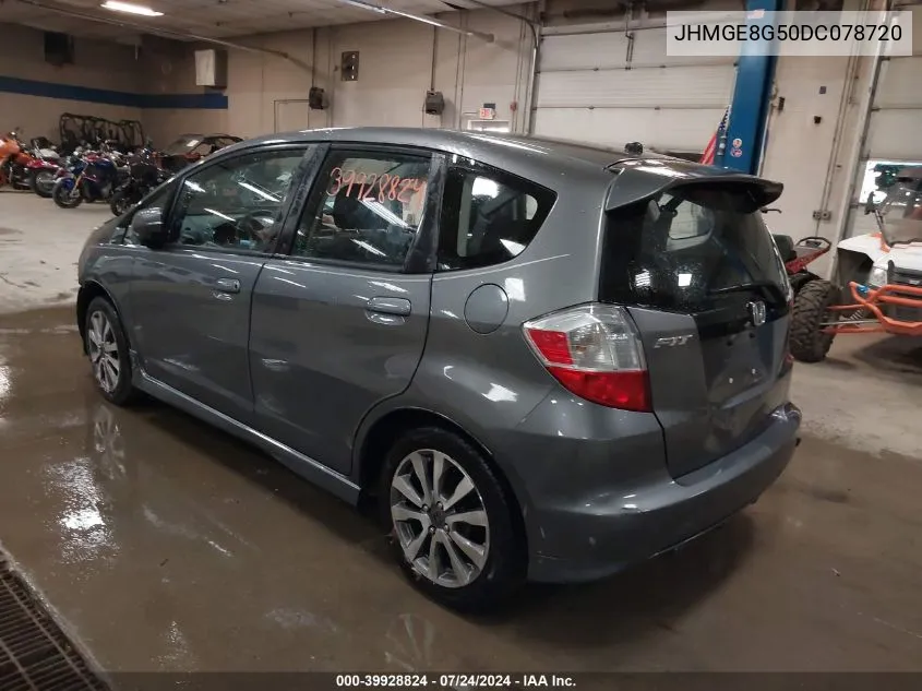 2013 Honda Fit Sport VIN: JHMGE8G50DC078720 Lot: 39928824