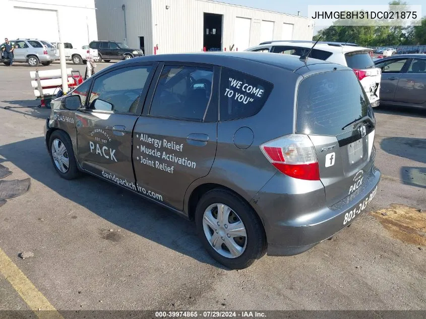 2013 Honda Fit VIN: JHMGE8H31DC021875 Lot: 39974865