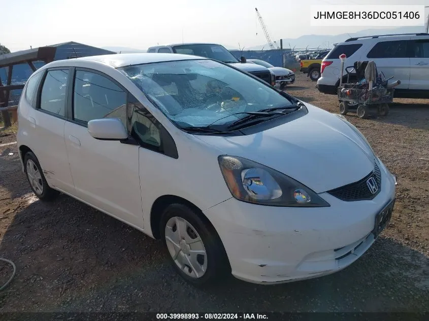 JHMGE8H36DC051406 2013 Honda Fit