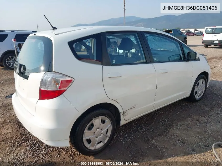 JHMGE8H36DC051406 2013 Honda Fit