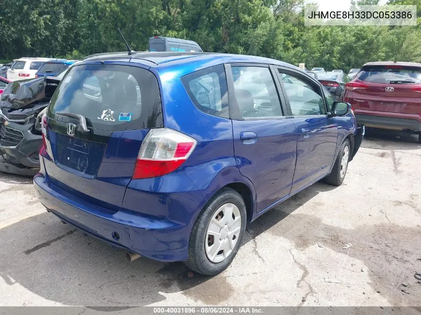 2013 Honda Fit VIN: JHMGE8H33DC053386 Lot: 40031896