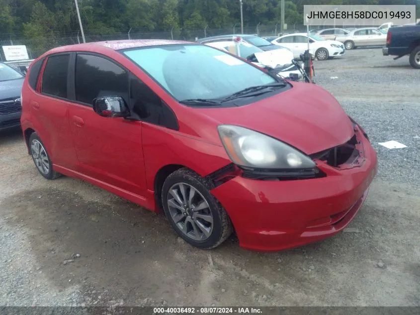 JHMGE8H58DC019493 2013 Honda Fit Sport