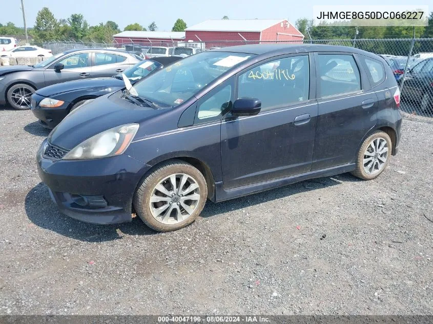 2013 Honda Fit Sport VIN: JHMGE8G50DC066227 Lot: 40047196