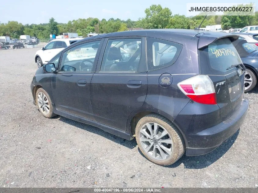 2013 Honda Fit Sport VIN: JHMGE8G50DC066227 Lot: 40047196