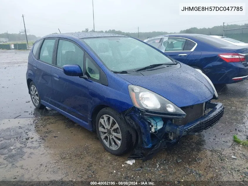 JHMGE8H57DC047785 2013 Honda Fit Sport