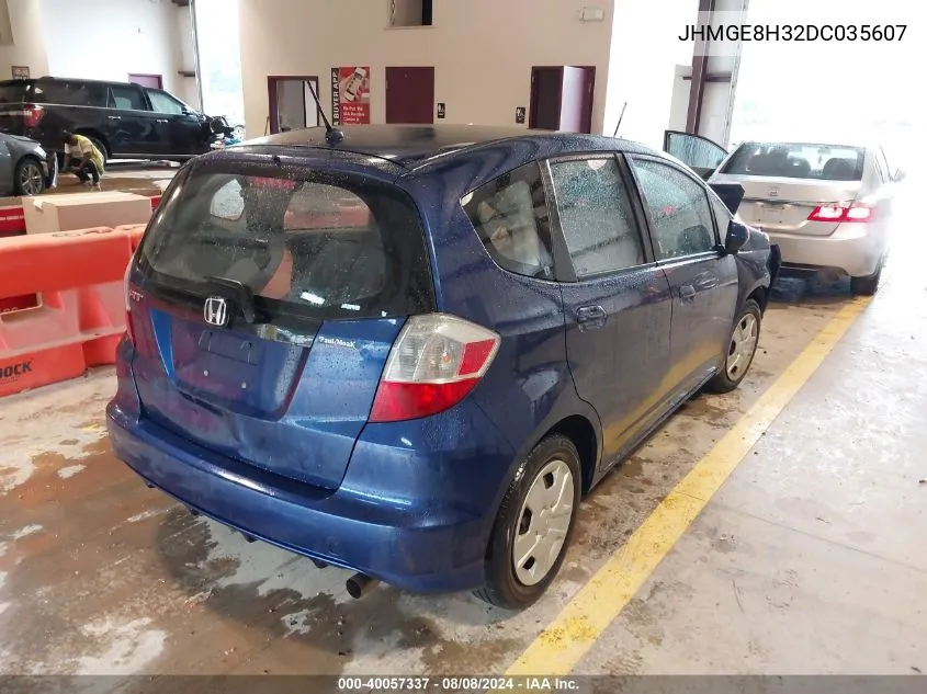 2013 Honda Fit VIN: JHMGE8H32DC035607 Lot: 40057337