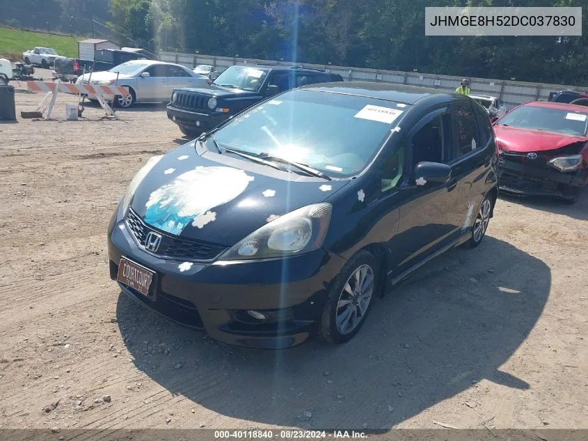 2013 Honda Fit Sport VIN: JHMGE8H52DC037830 Lot: 40118840