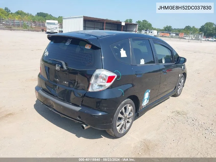 2013 Honda Fit Sport VIN: JHMGE8H52DC037830 Lot: 40118840