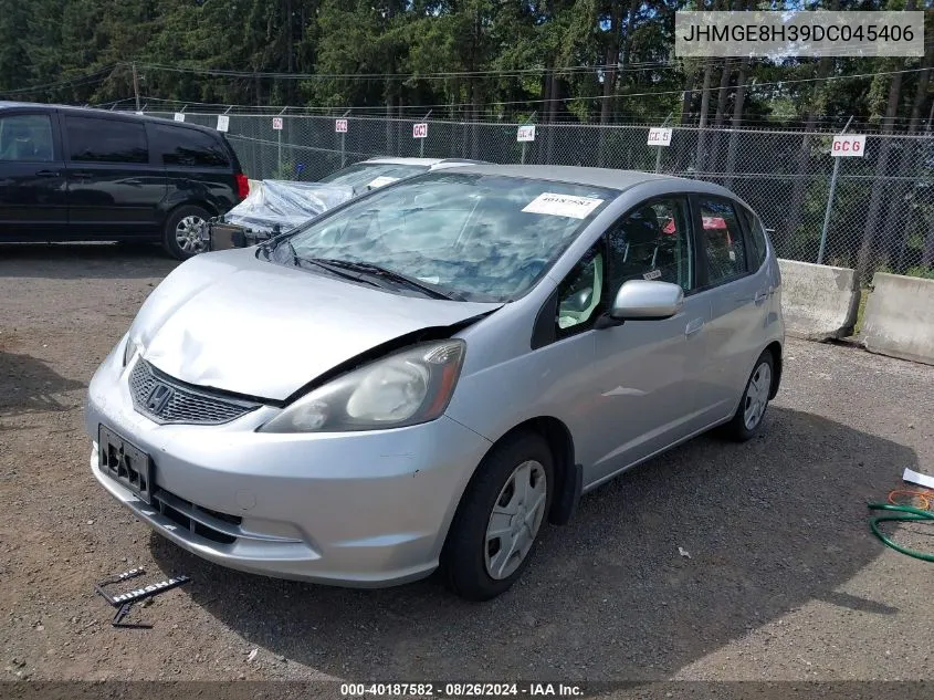 2013 Honda Fit VIN: JHMGE8H39DC045406 Lot: 40187582