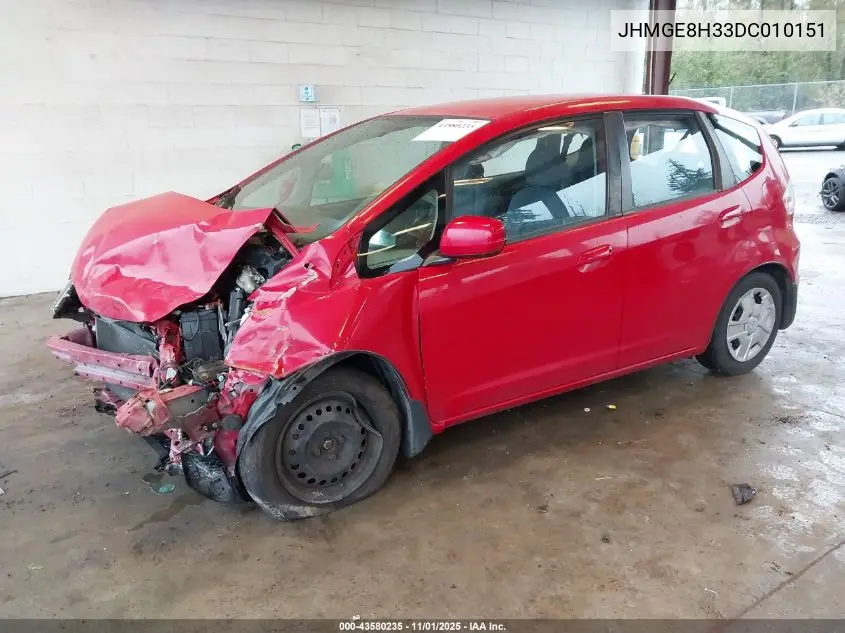 JHMGE8H33DC010151 2013 Honda Fit
