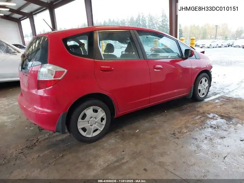 JHMGE8H33DC010151 2013 Honda Fit