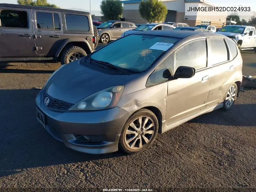 JHMGE8H52DC024933 2013 Honda Fit Sport
