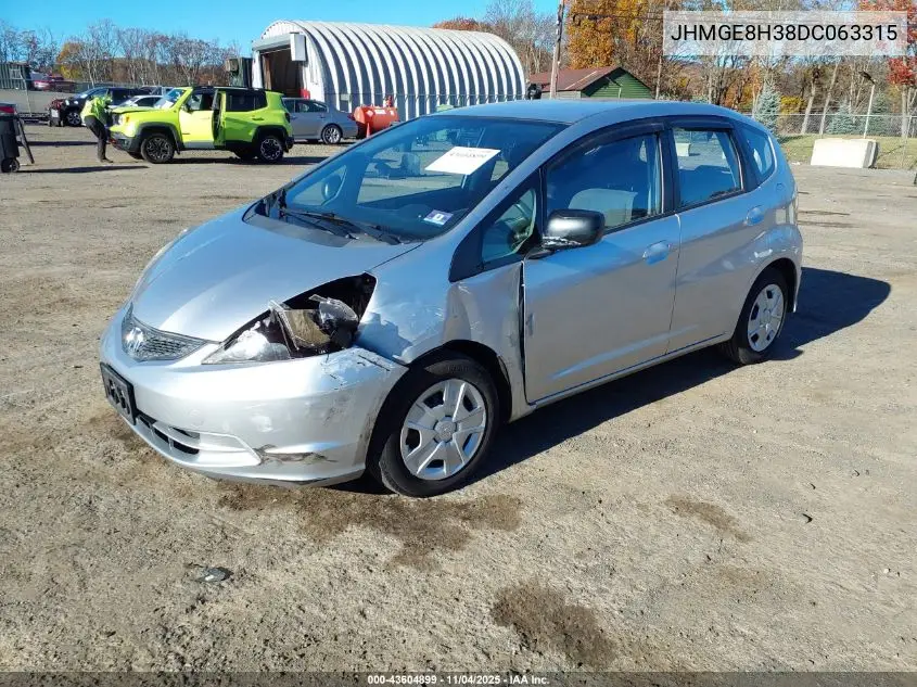 JHMGE8H38DC063315 2013 Honda Fit