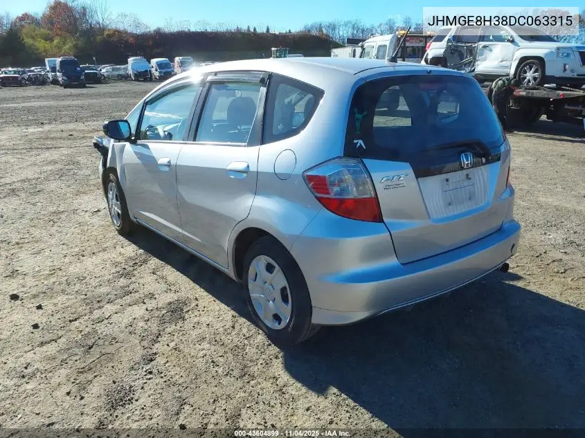 JHMGE8H38DC063315 2013 Honda Fit