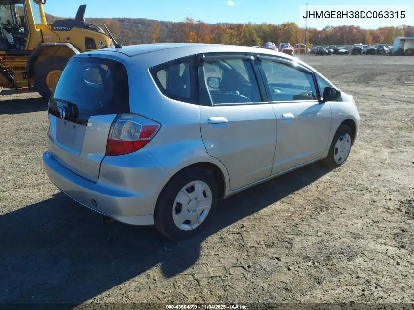 JHMGE8H38DC063315 2013 Honda Fit