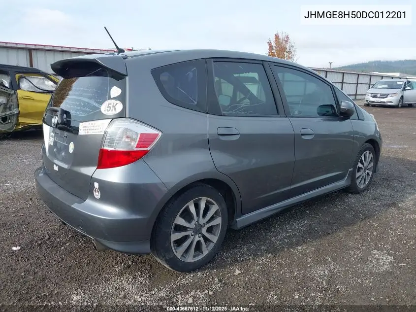 JHMGE8H50DC012201 2013 Honda Fit Sport